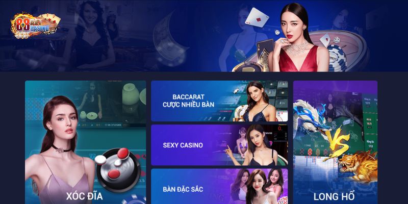 Giới thiệu sảnh Casino trực tuyến 88Bet